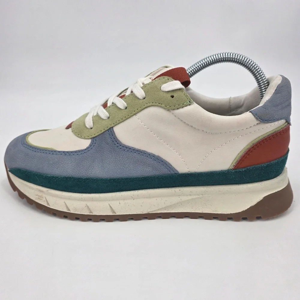 MADEWELL KICKOFF TRAINER SNEAKERS WOMENS SIZE 9M MENS 7.5M COLORBLOCK WHITE BLUE